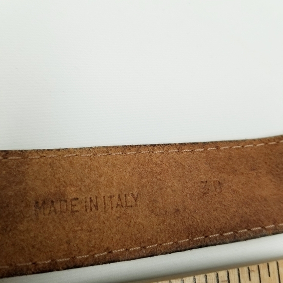 I magnin women's leather size 30‎ belt vintage brown distressed - Picture 11 of 11